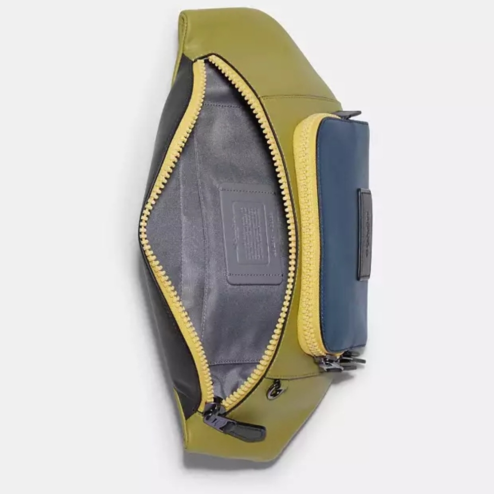 Coach Men's Two-Tone Belt Bag - Picture 3 of 13